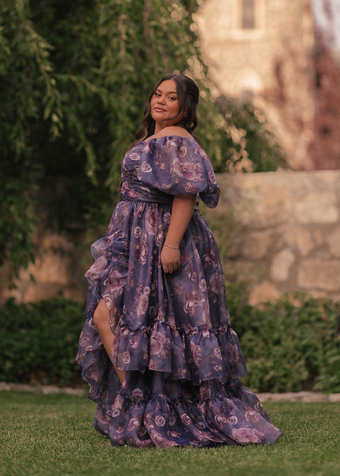 Saint Purple Summer Garden Wedding Party Dress  The Landing World