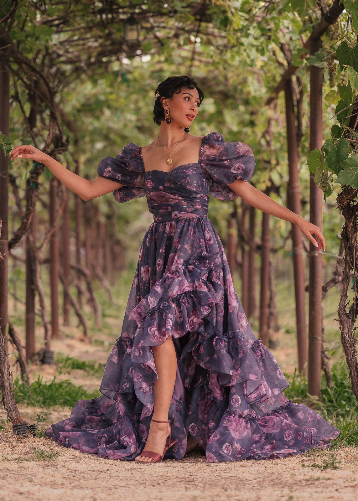 Saint Purple Summer Garden Wedding Party Dress
