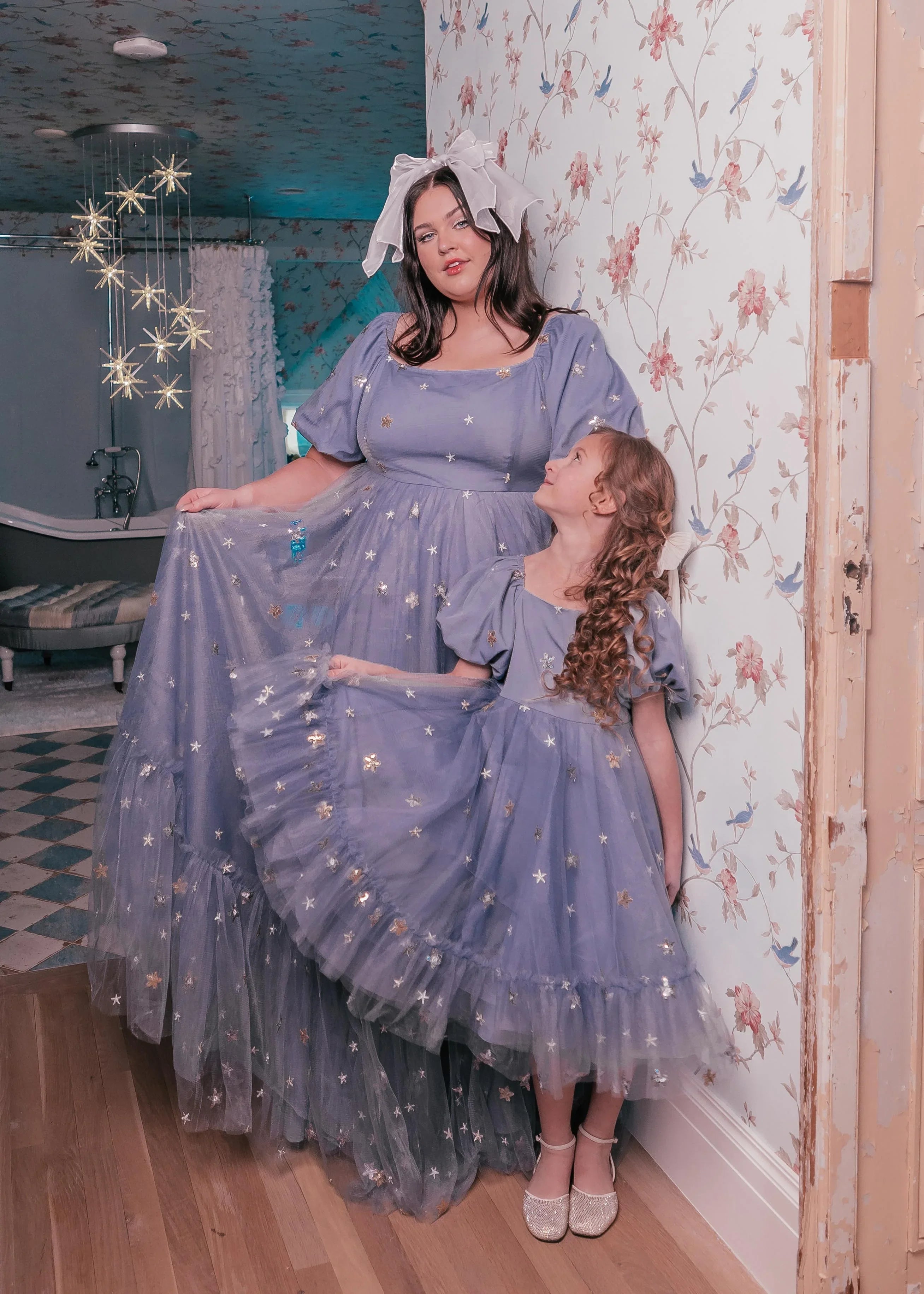 feminine maxi dresses Wendy Dress Blue Star Feminine Maxi Dress – The Landing World