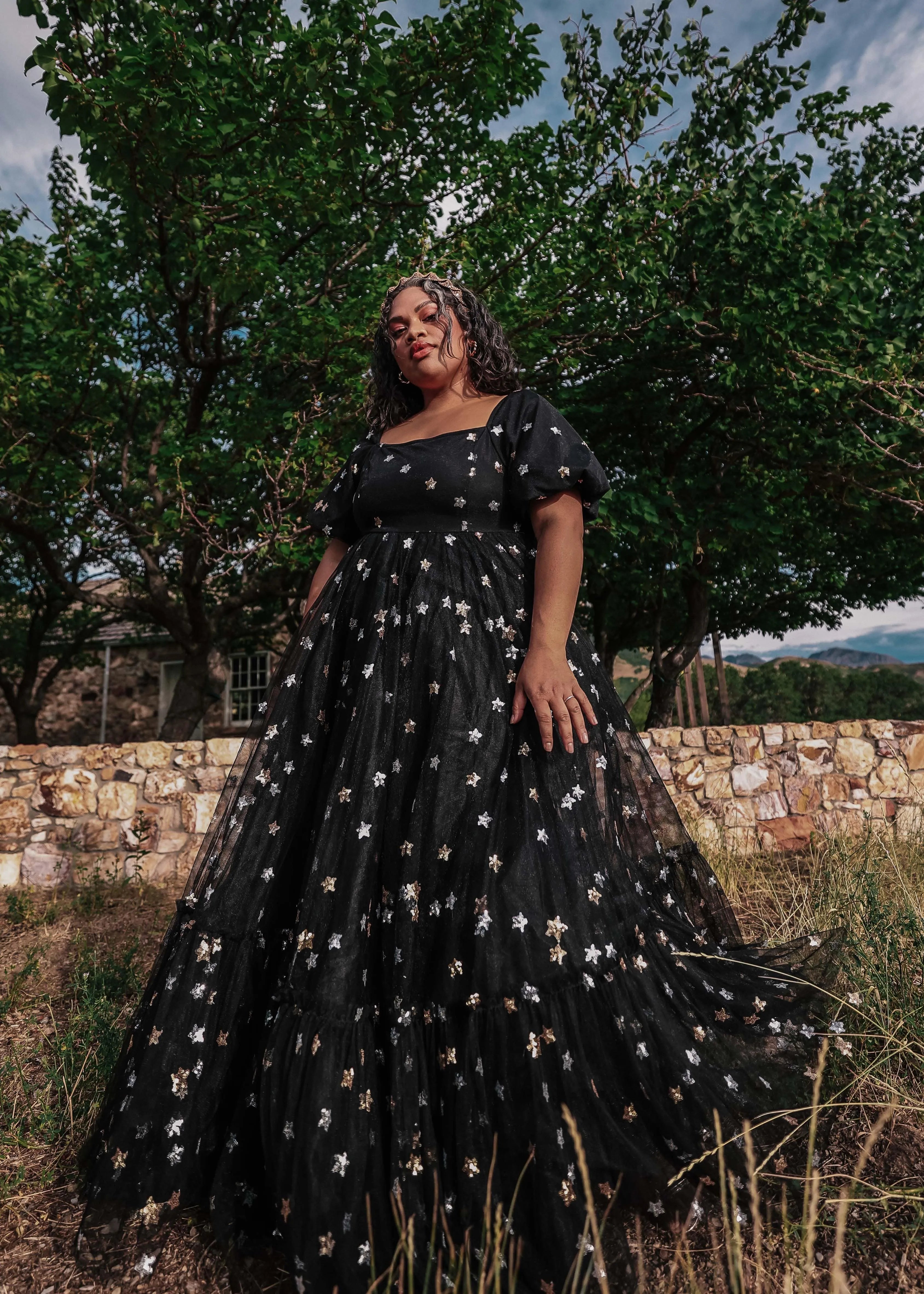 Wendy Maxi Dress Black Star Gown