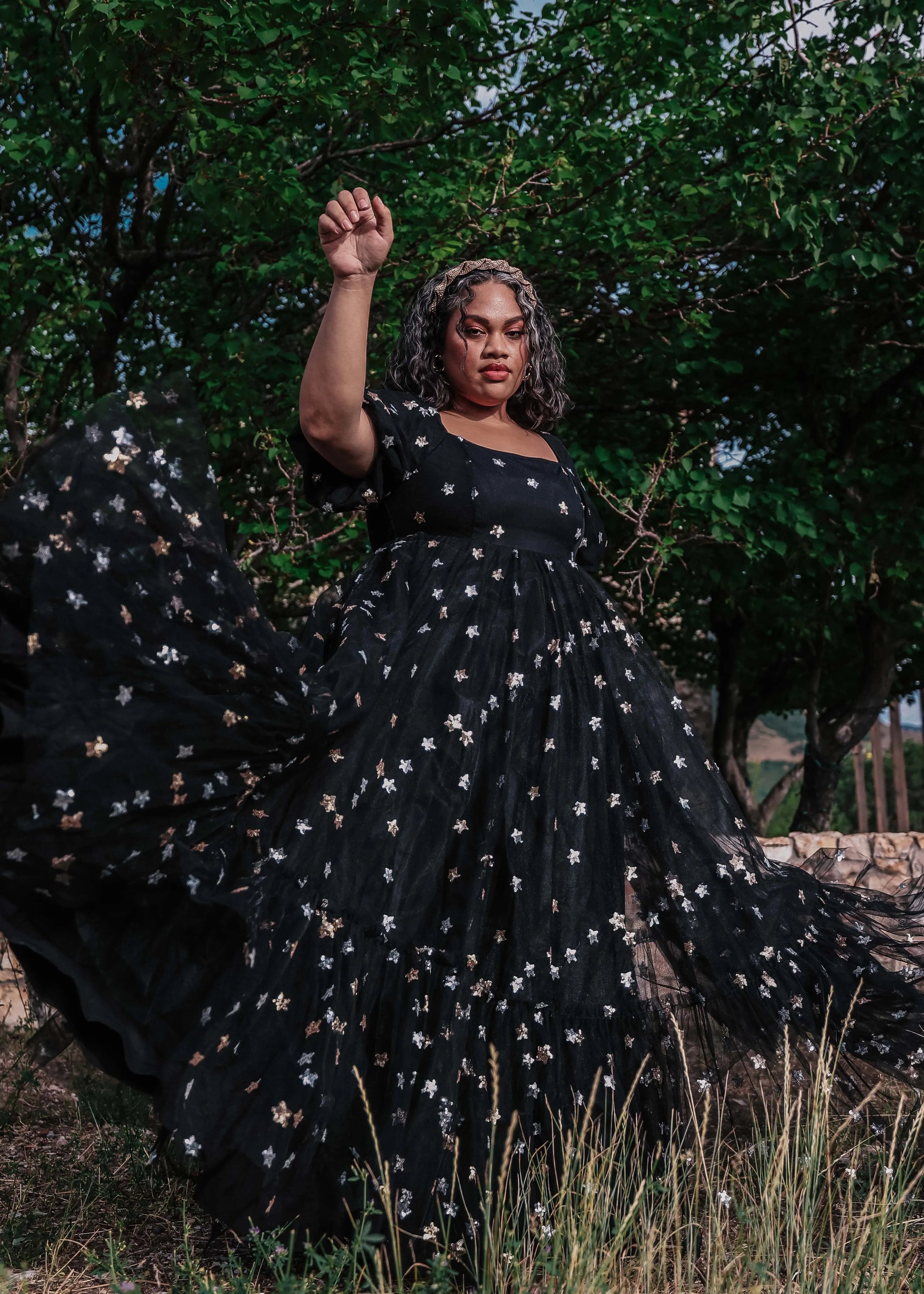 Wendy Maxi Dress Black Star Gown