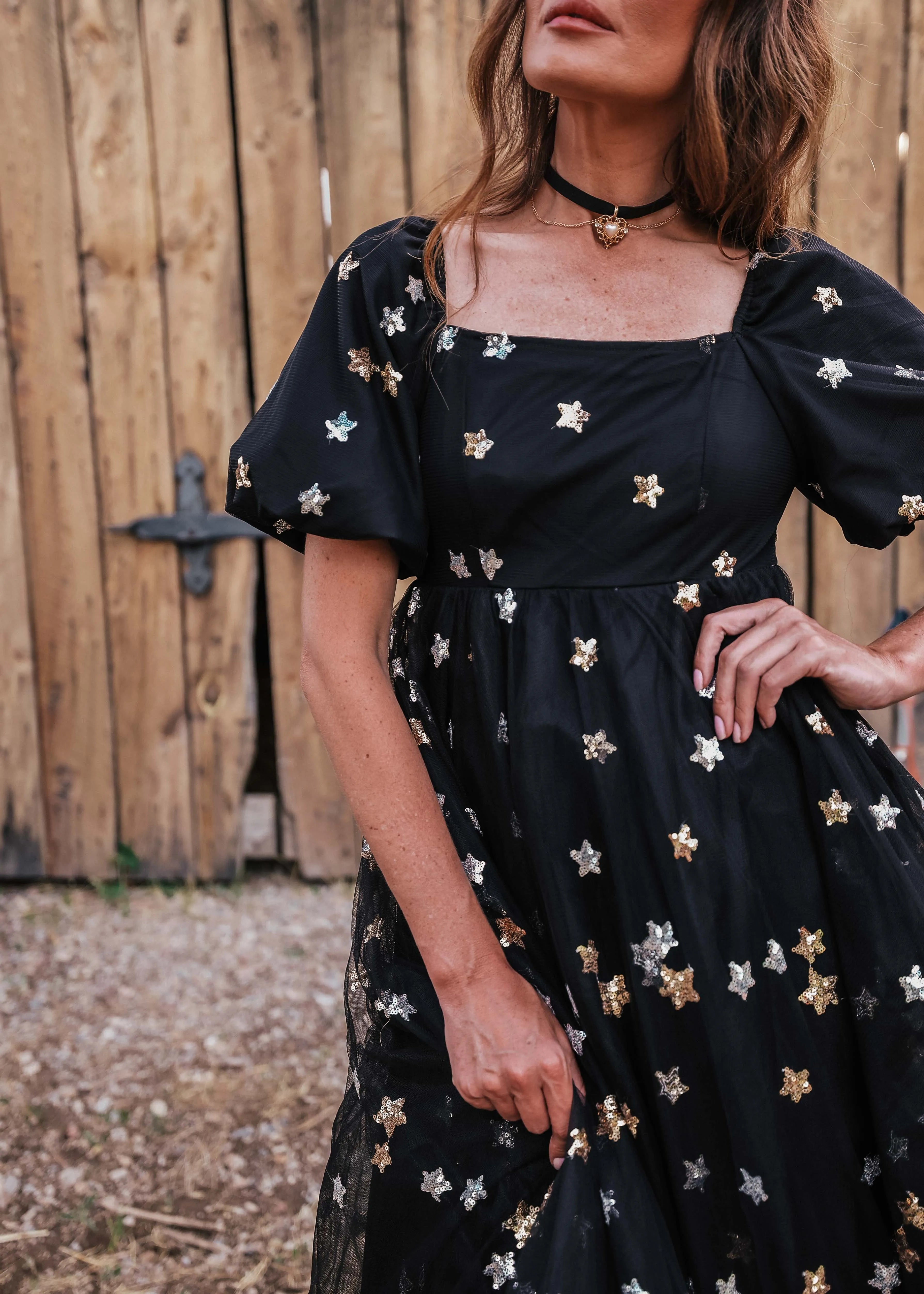 Wendy Maxi Dress Black Star Gown