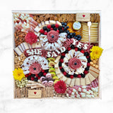 Large Square Lazy Susan Charcuterie Board