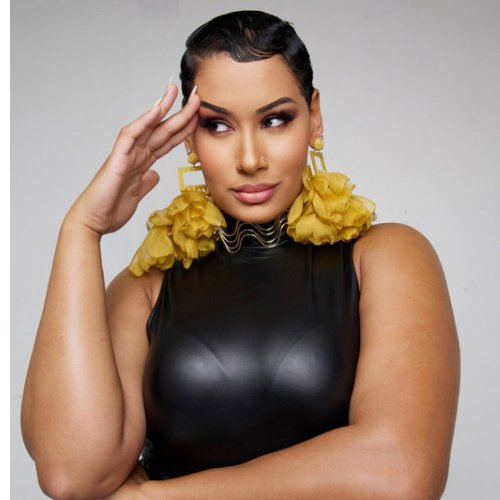 Artisan Hand crafted Nonso Square top flower petal earrings