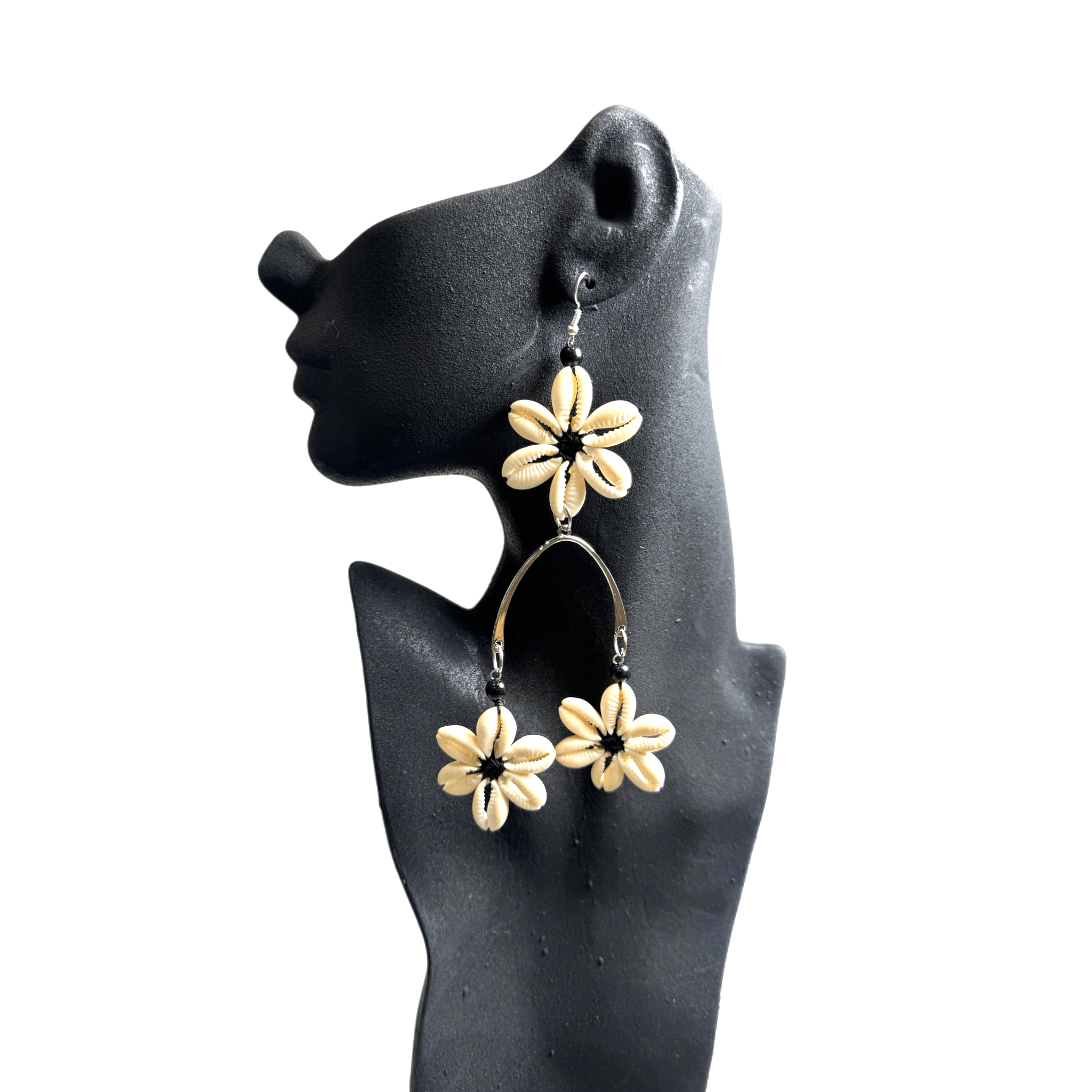 Artisan Handcrafted Ocean's Whisper Natural Cowry Shell Earrings