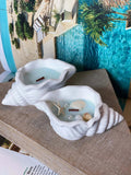 Handcrafted Sea Shell Candle in Jesmonite