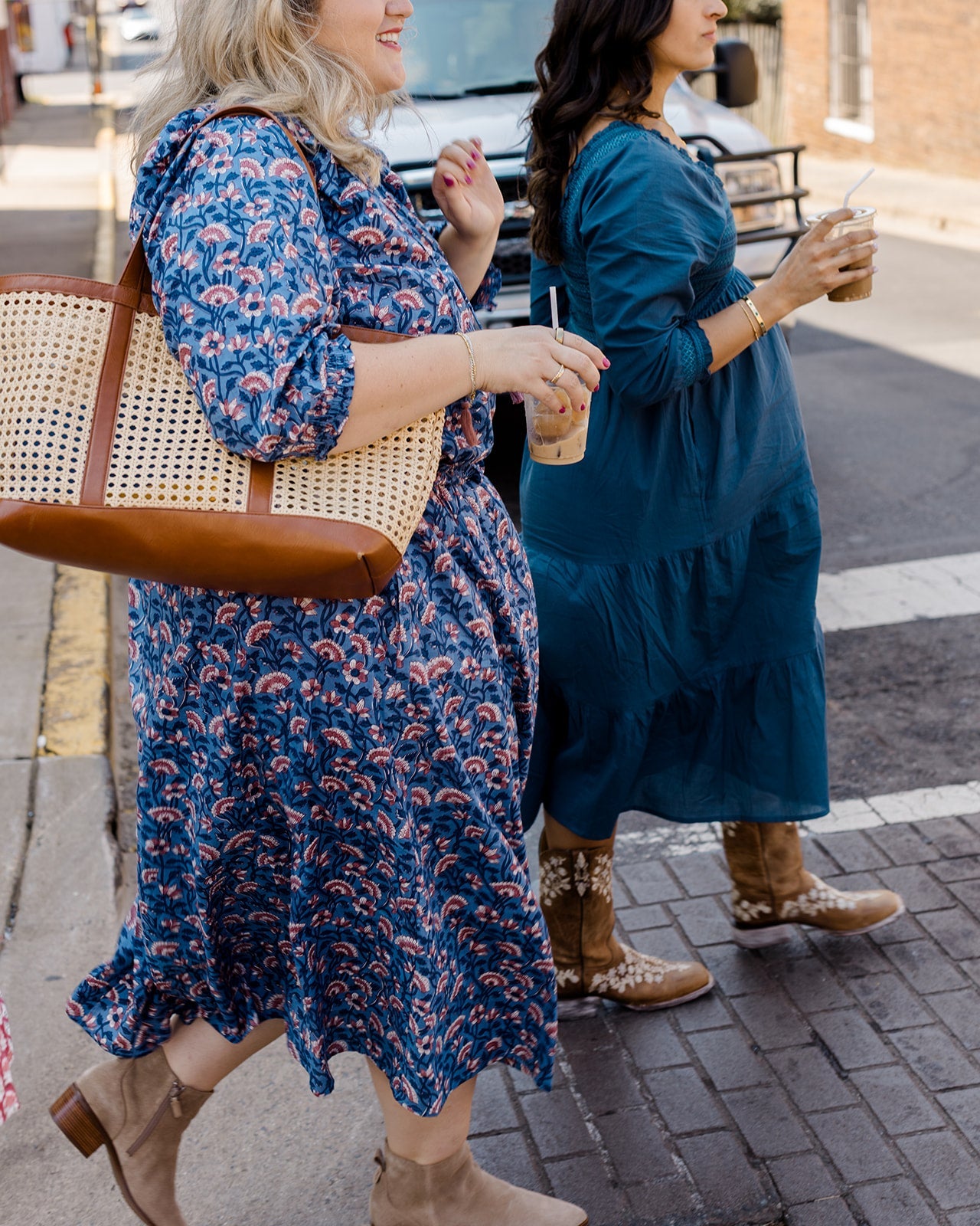 The Melissa Skirt in Indigo Bloom Plus Size