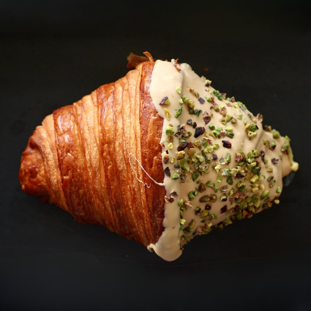 Sugar-Free White Chocolate Pistachio Croissant Cake, 10 pc, 2 lb