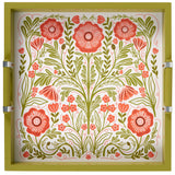 Poppies Folk Art Tray