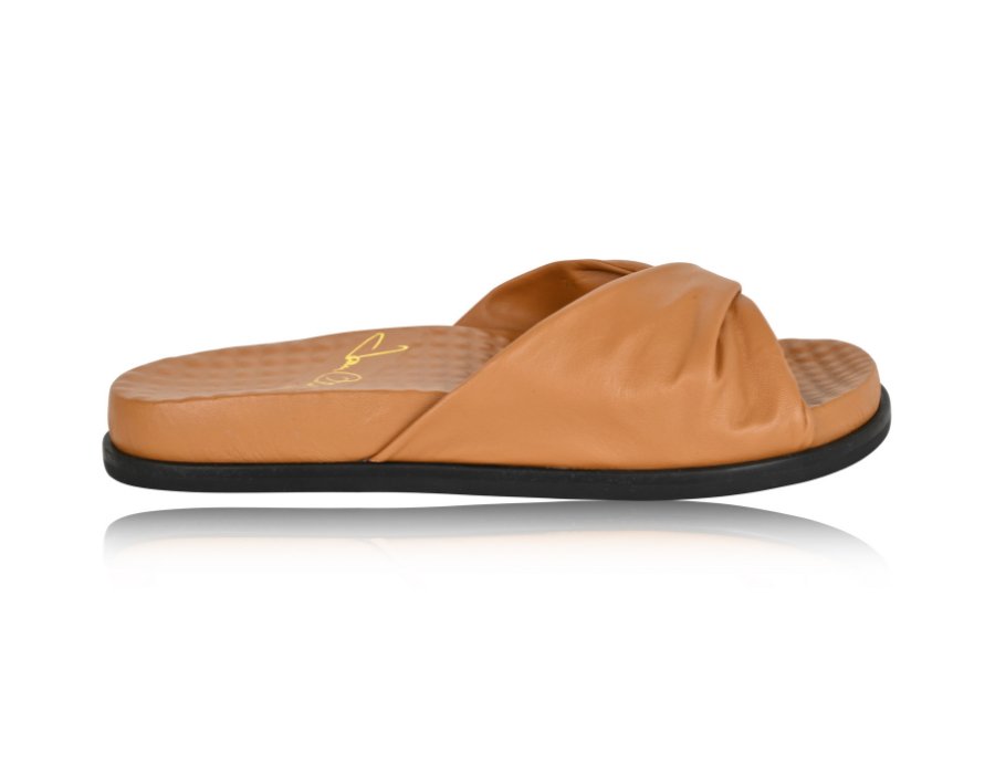 Sadie Camel Soft Nappa Sandal