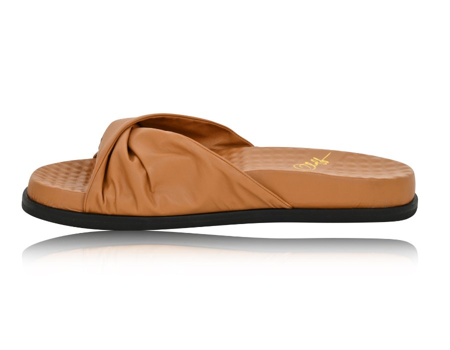 Sadie Camel Soft Nappa Sandal