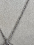 Judith Ripka Sterling, 18k & White Sapphires Heart pendant Necklace
