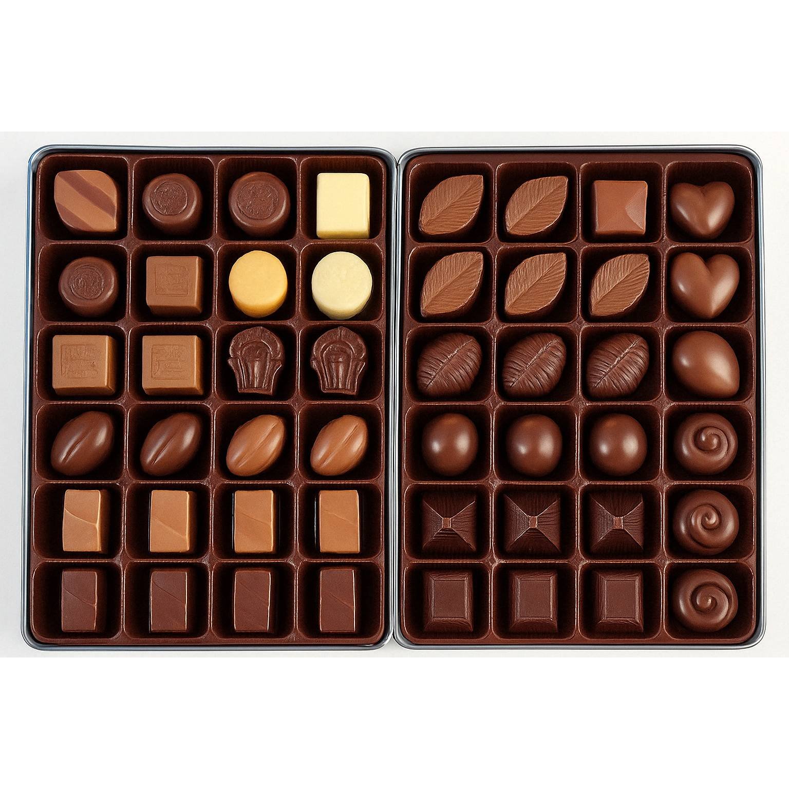 Sugar-Free Belgian Chocolate Truffles Gift Box, 48 pc