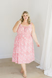The Kiley Tank Dress in Watermelon Sorbet Plus Size