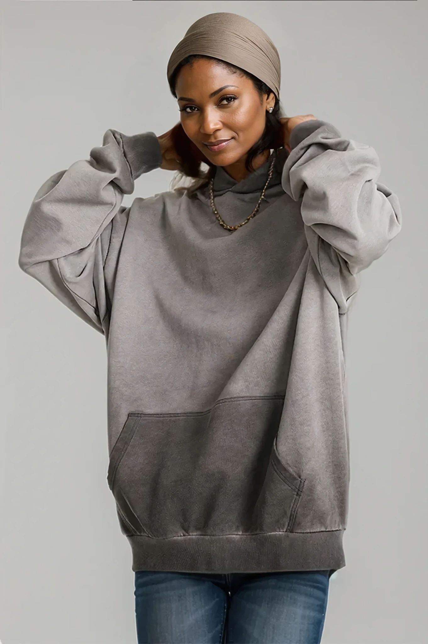 Long Sleeve Hoodie with Kangaroo Pocket