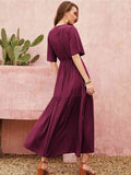 Classic Cerise Resort Midi Dress