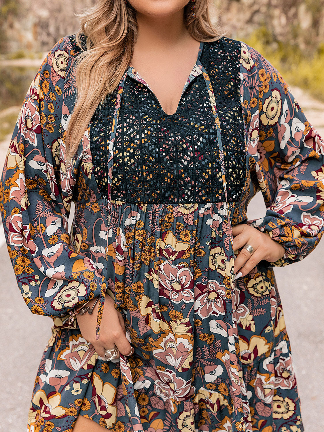 Plus Size Boho Short Summer Dress