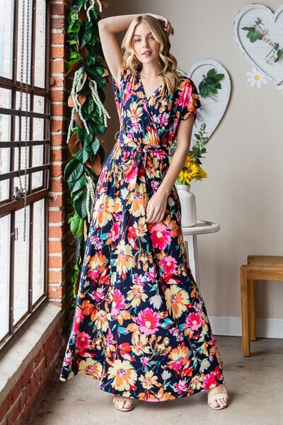 Bold Floral Resort Maxi Dress