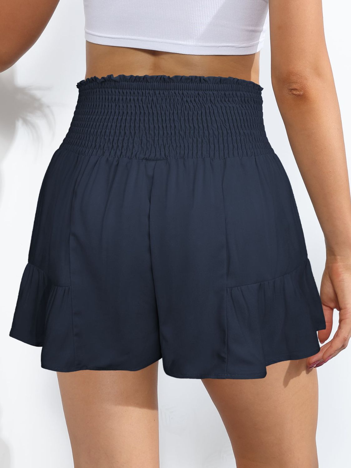 Cute Tie-Front High-Rise Resort Vacation Shorts