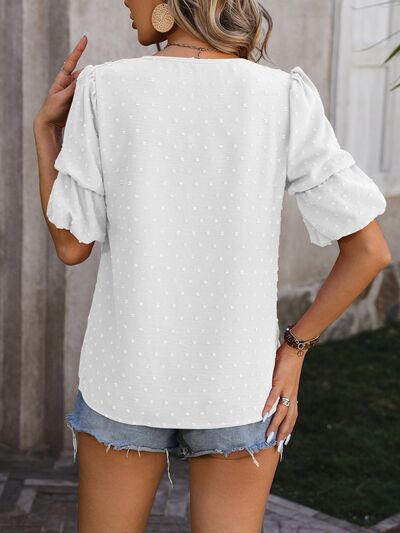 Balloon Sleeve Summer Top