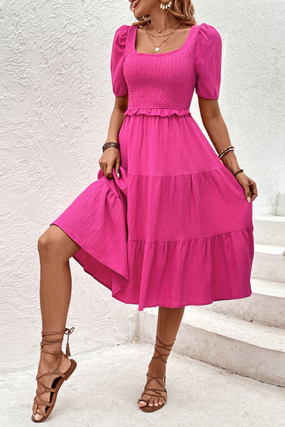 Hot Pink Resort Dress