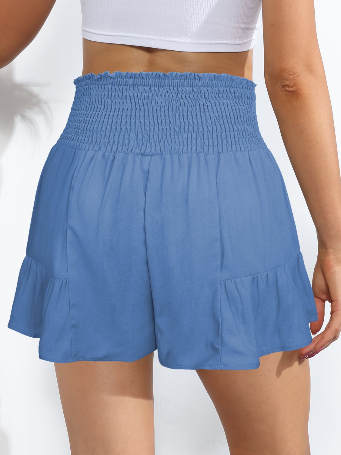 Cute Tie-Front High-Rise Resort Vacation Shorts