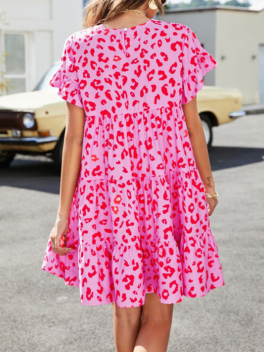 Leopard Short Beach Dress