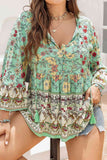 Plus Size Floral Boho Summer Top