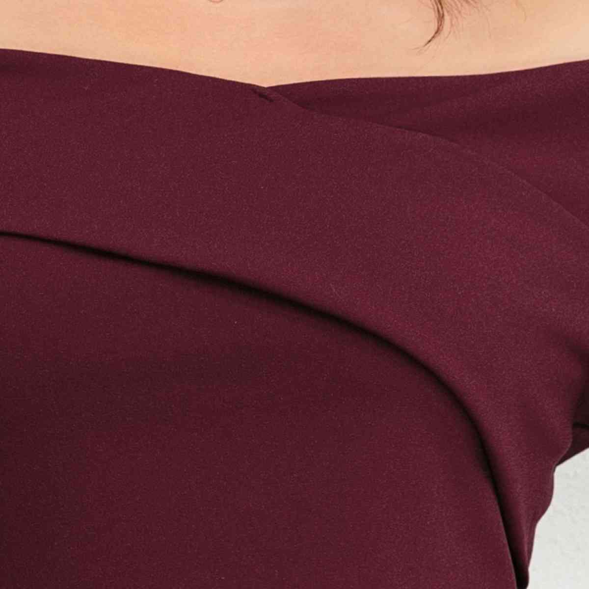 Plus Size Off-Shoulder Cropped Resort Top