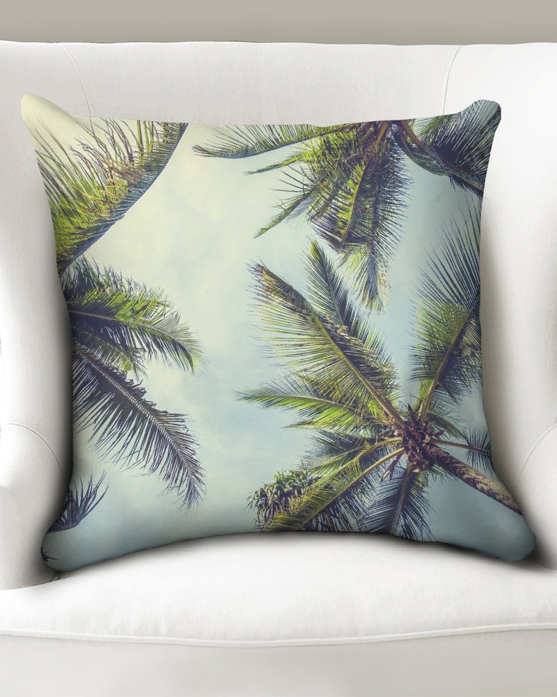 coconut-coco palm-tree Throw Pillow Case 20"x20"