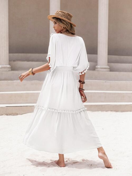 Tassel Trim Summer Dress