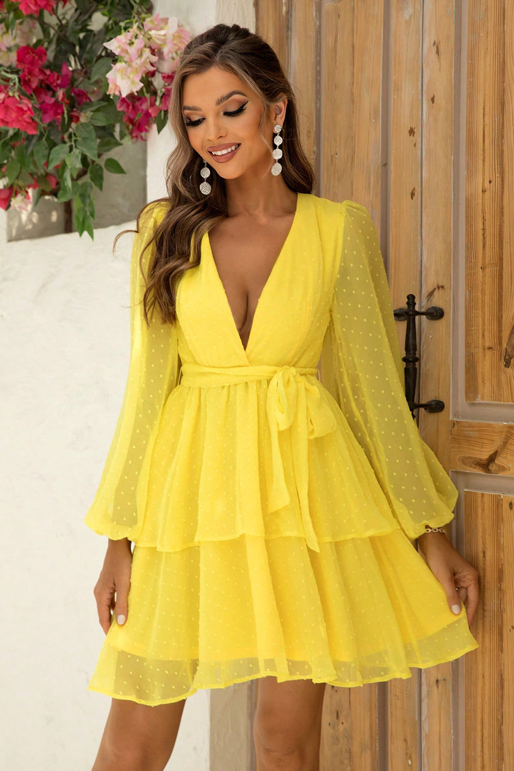 Yellow Elegant Resort Dress