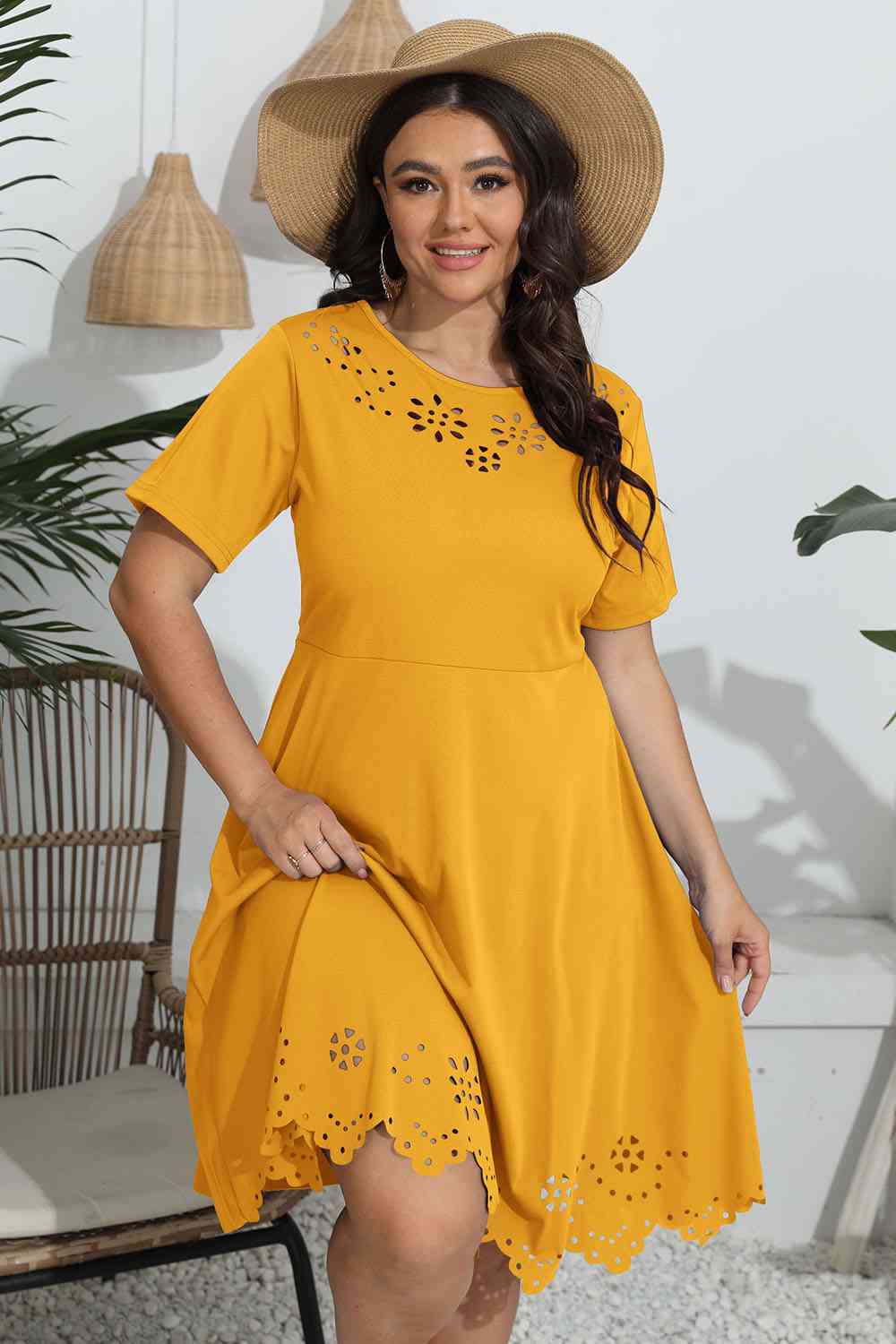 Black Plus Size Resort Vacation Dress