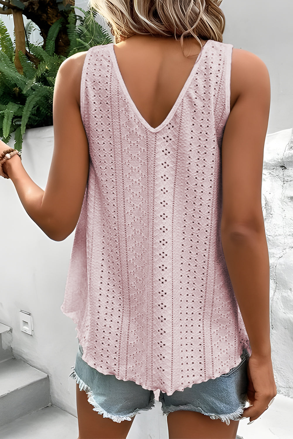 Blush Pink Wide Strap Summer Tank