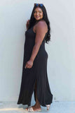 Plus Size Summer Maxi Dress in Black