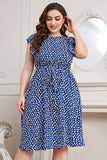 Plus Size Tie Waist Summer Dress