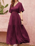 Classic Cerise Resort Midi Dress