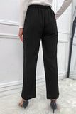 Black Resort Wide Leg Pants