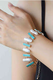 Turquoise Alloy Resort Style Bracelet