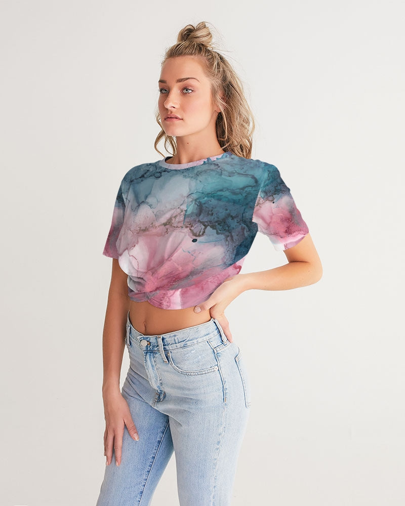 Smooth Women's Twist-Front Cropped Tee