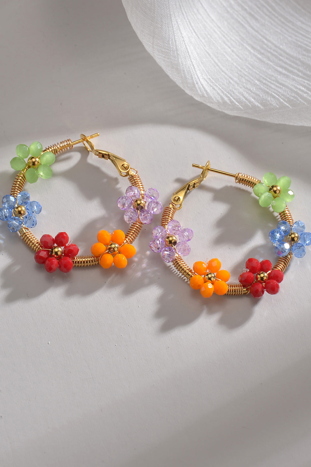 Colorful Flower Boho Earrings