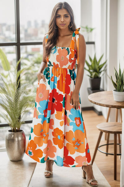 70's Retro Midi Vacation Dress