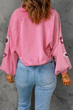 Heart Sequin Valentines Sweatshirt