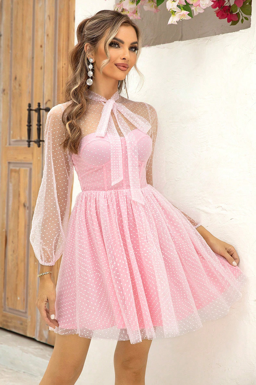 Pink Summer Cocktail Dress