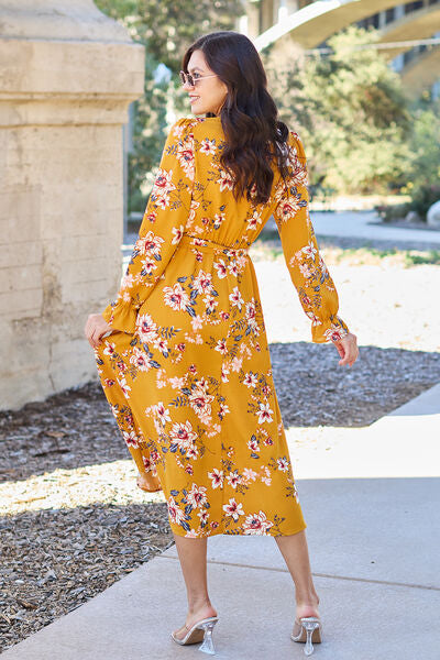 Classic Floral Resort Midi Dress