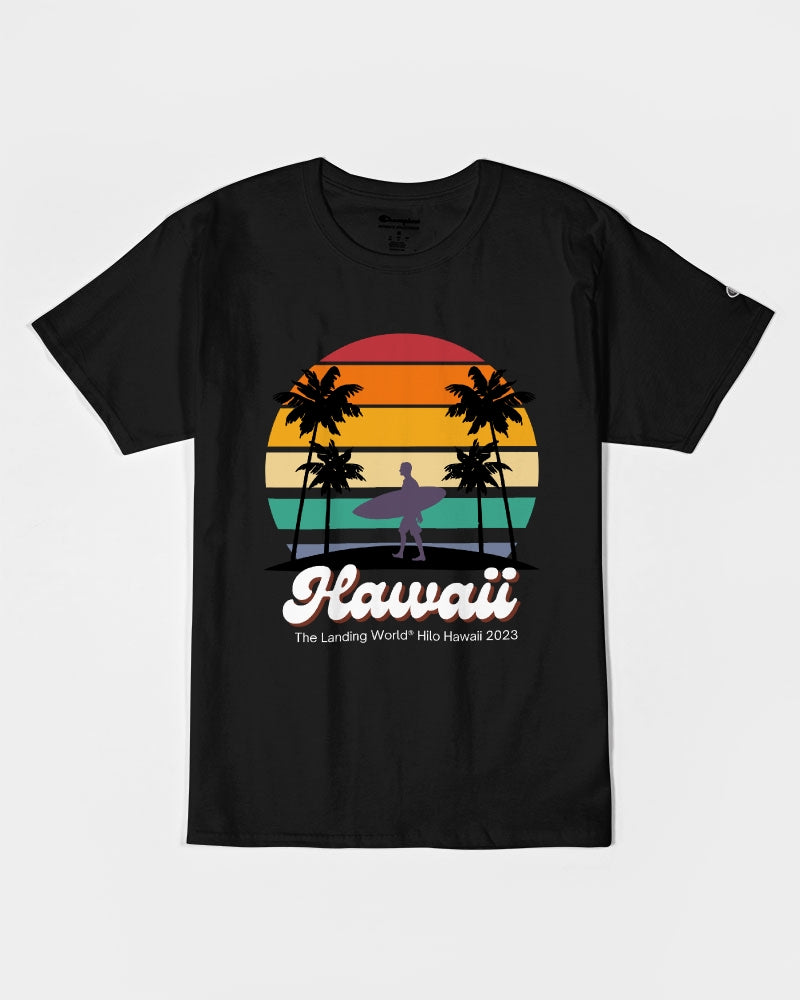 Hawaii Sunset T-Shirt Unisex 100% Cotton Tee | Champion