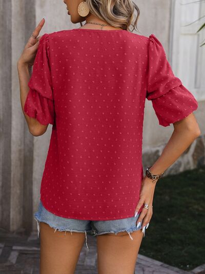 Balloon Sleeve Summer Top