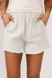 Beige Soft Resort Style Shorts