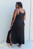 Plus Size Summer Maxi Dress in Black