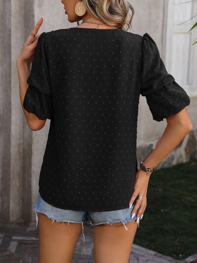 Balloon Sleeve Summer Top